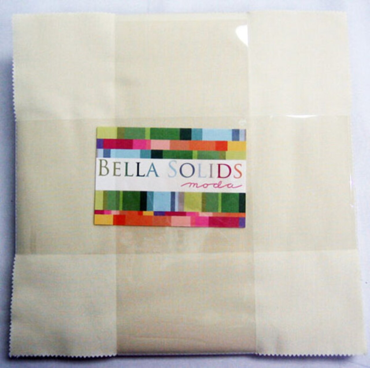 Bella Solids 10" Square Pack (Layer Cake) in Snow by Moda for Moda (9900LC 11)